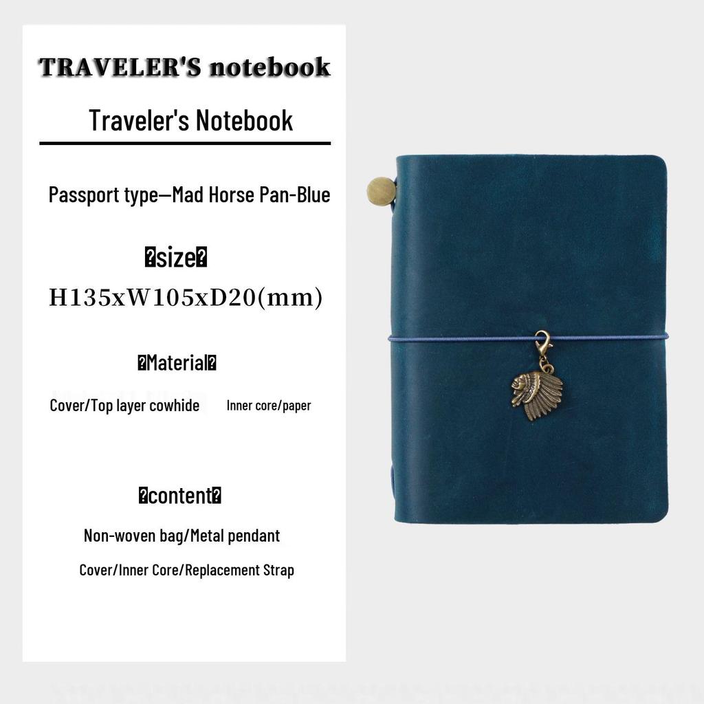 Diário de Viagem TN: Caderno Artesanal de Couro de Vaca Vintage