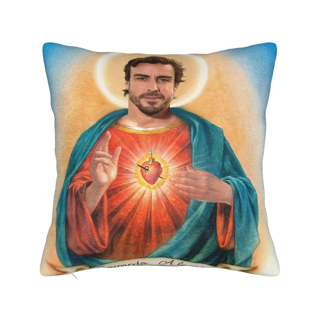 Federa cuscino federa cuscino copricuscino decorazioni per la casa Y2K quadrato multiformato con stampa testa pilota da corsa Fernando Alonso