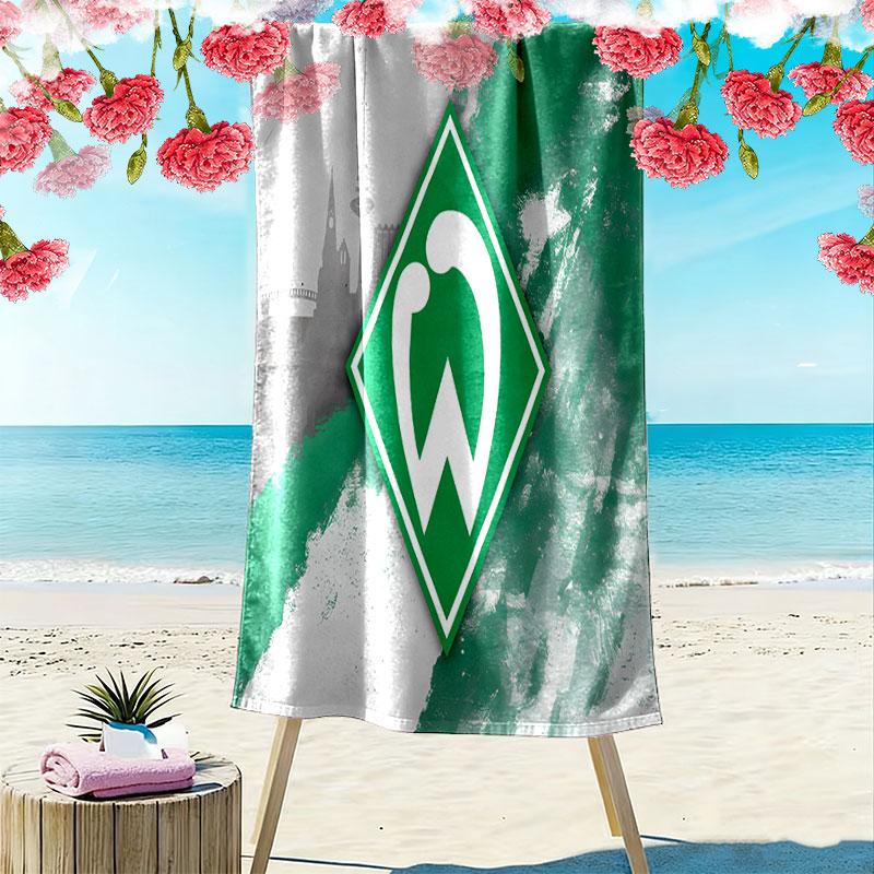 SV Werder Bremen2 Print Strandtuch, Großes Weiches Schnelltrocknendes Handtuch für Strand Camping Schwimmen