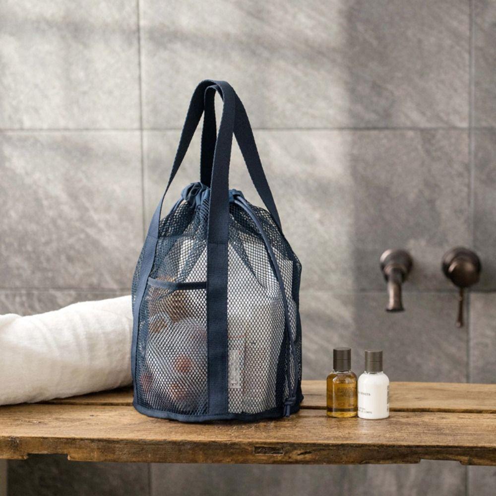 Bundle Pocket Clothes Storage Bag Handbag Hanging Shower Organizer Mesh Toiletry Bag  Organizer