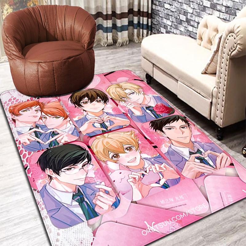 Ouran High School Host Club Rug Floor Mat for Living Room or Bedroom Soft and Comfortable Carpet a Gift for Birthday and Holiday.DFF0925519