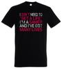 I Don't Need To Get A Life Men's T-Shirt Lvl. Lvl Gamer Games Gaming Video PC