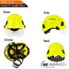CE Bau Schutzhelm Mit Schutzbrille Visier ABS Harte Hut ANSI Industrielle Arbeit Kopf Schutz Rettung