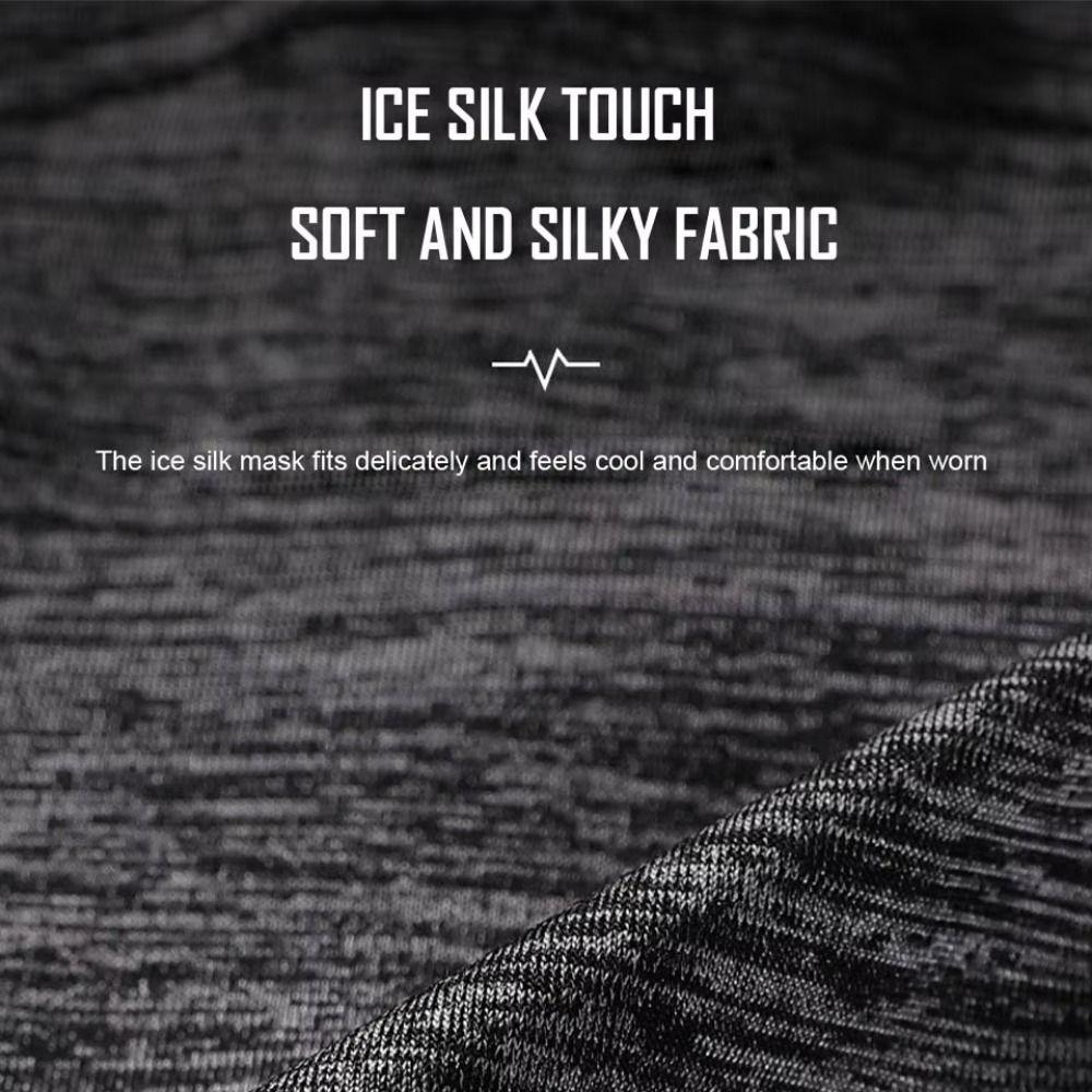 Quick-drying Ice Silk Scarf Breathable Cycling Mask Sun Protection Mask  For Men Women