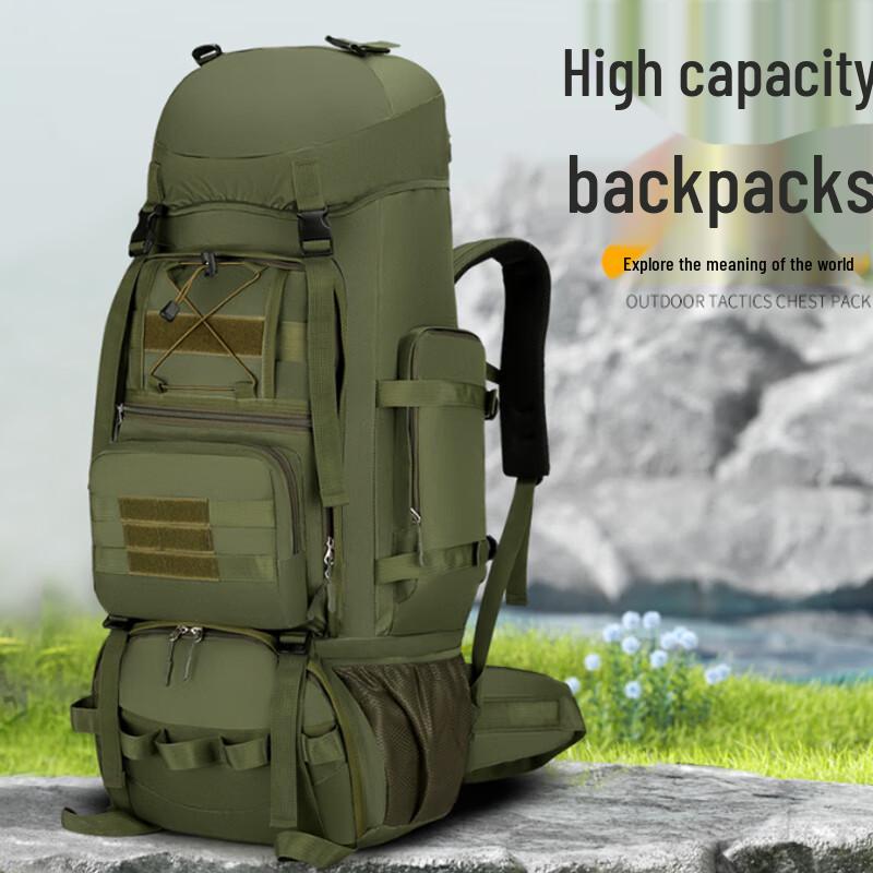 ZHUANYONG Large Capacity Waterproof Hiking Backpack