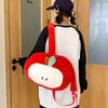 Soft Fruit Doll Shoulder Bag Kawaii Student Schoolbag Cartoon Fruit Plush Backpack  Kid Girl Boy