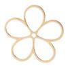 Pack of 10/20 Floral Jewelry Hollow Petal Pendants Small Flower Necklace Bracelet Supplies Alloy Material for Bracelet
