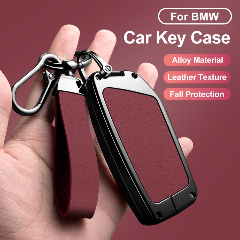 Zinc Alloy Car Key Case Cover For Bmw X1 U11 X7 G07 Xm G09 I7 7 Series G70 Lci Ix I20 U06 G81 M3 Protector Accessaries