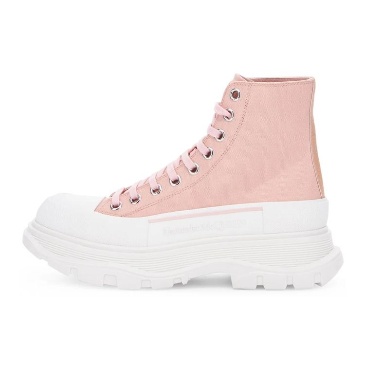 

Alexander McQueen Ботинки Tread Slick Белый магнолия Женские кроссовки Розовый 697080W4LR19243 36