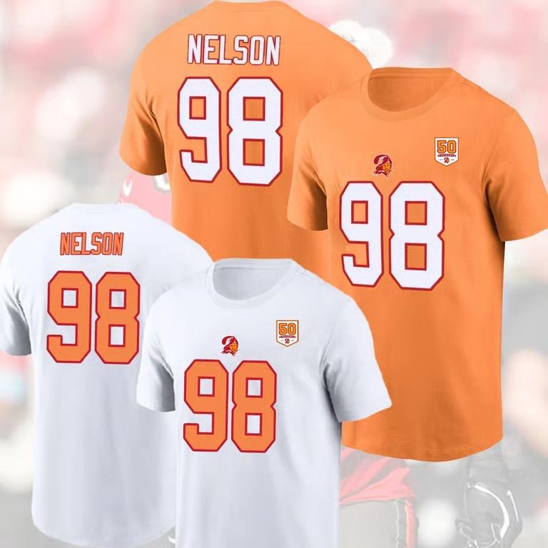 ГОРЯЧИЙ А. Нельсон #98 ТБ Букс 2025 Имя и номер игрока Подарок для фаната Унисекс Футболка XXXL