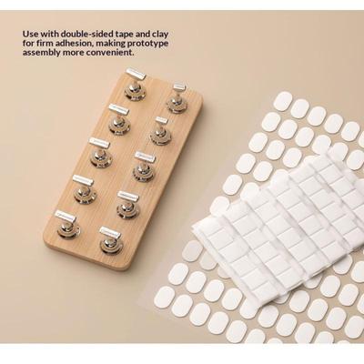 Double Row Magnetic Nail Holder Practice Display Stand Uv Gel Polish 10 Chess Wooden Base Showing Shelf Manicure Tool