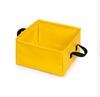 Foldable Square Water Bucket with Large Capacity - Portable Travel Storage for Tableware and Toiletries.