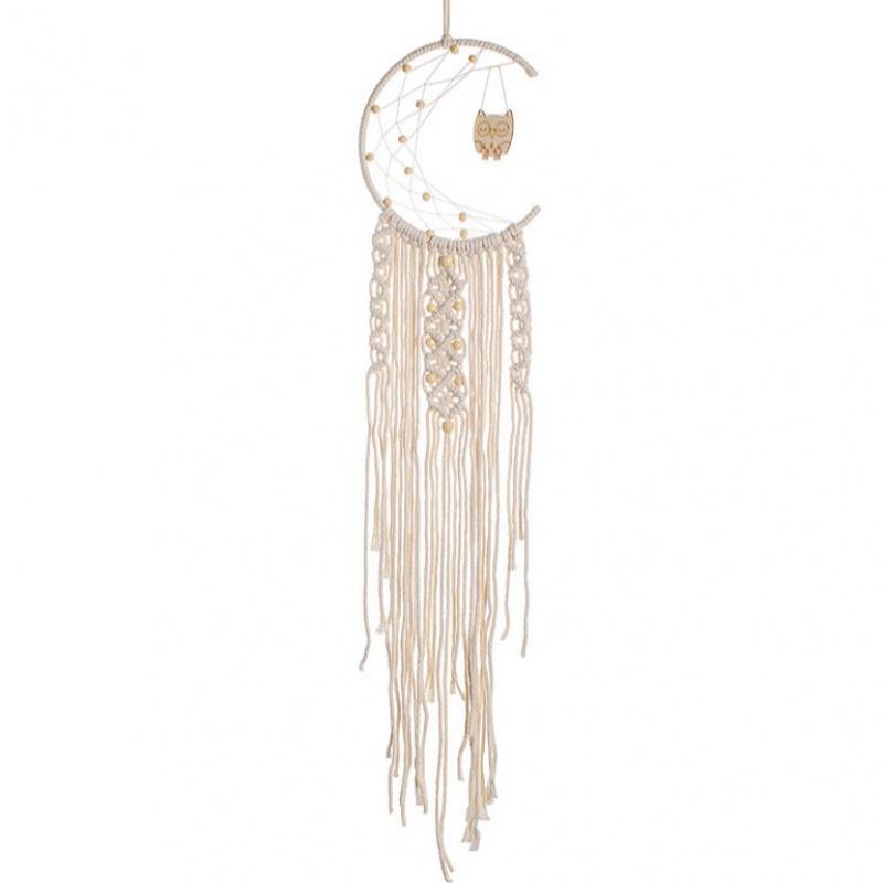 Nordic Woven Tapestry Dreamcatcher Handmade Wall Hanging Home Decor Star and Moon Decorative Hanging Cloth