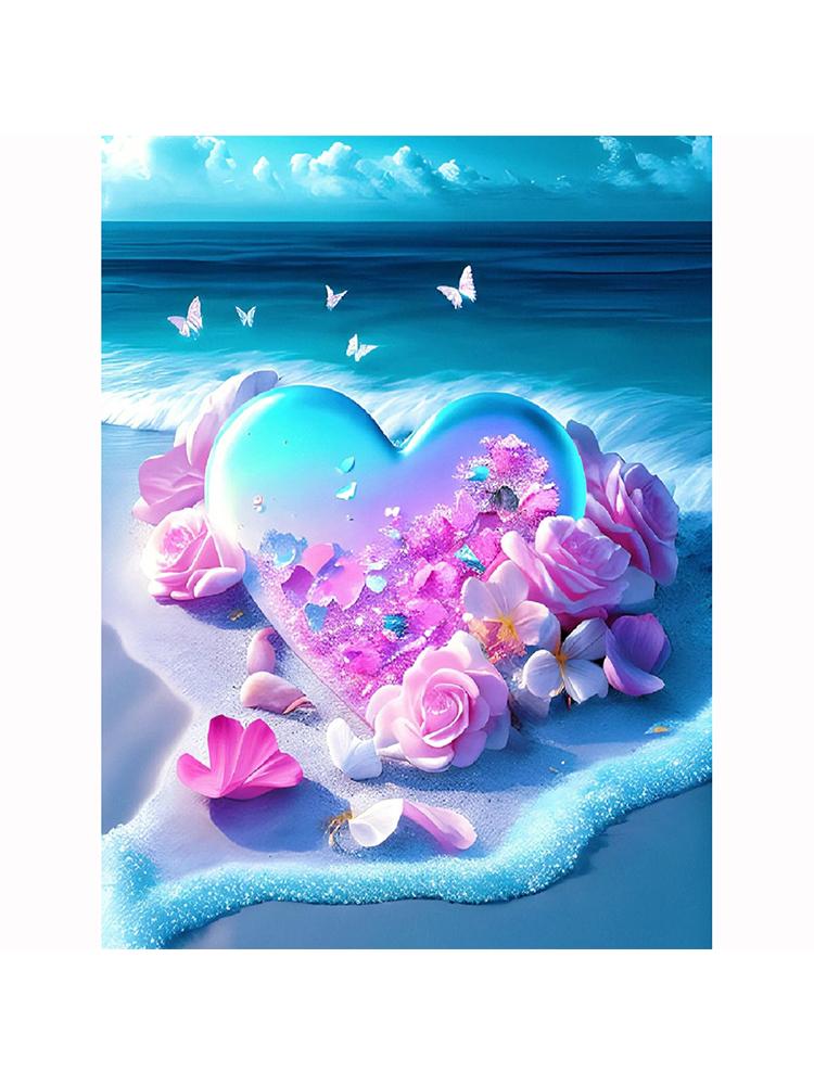 Painting 5d Peacock Diy Diamond Artificial Diamond Square Round Mosaic Embroidery Set Flower Beach Home Decoration Gift