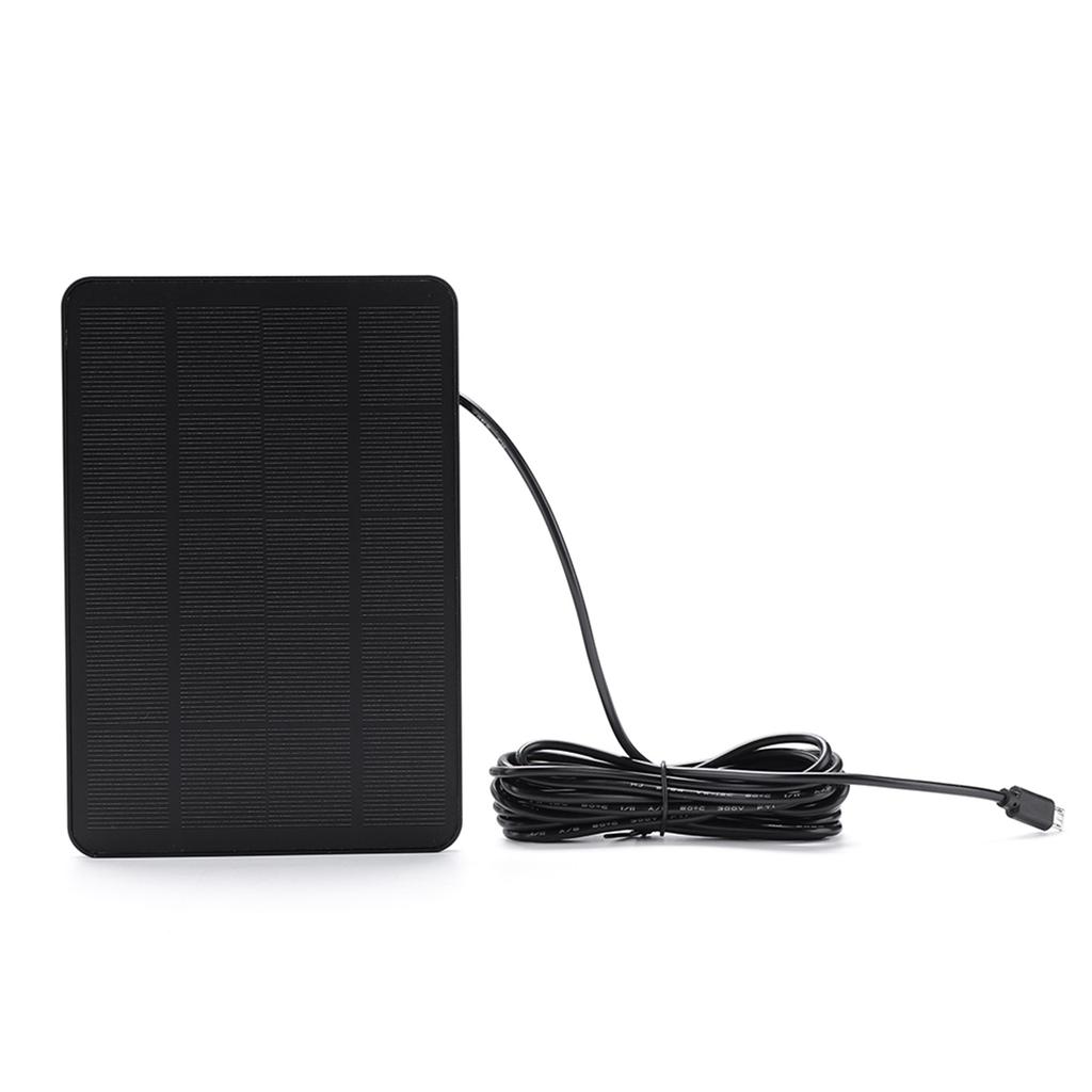 Wireless Rechargeable Battery Camera 10W Solar Panel for Wifi Security Camera Monitor with Micro USB Charging Cable