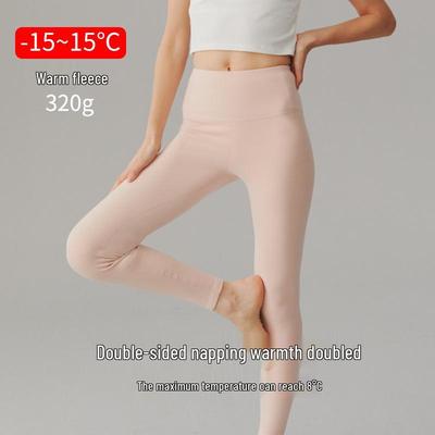 Damen High Waist Fleecegefütterte Stretchige Warme Leggings - Acryl Antibakteriell, Slim Fit, Verdickt für den Herbst