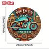 1 Pc Round Metal Wall Art Decor for Office Living Room Patio (20x20 Cm)