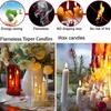 Transparent Lampshade LED Electronic Candles Warm Light Fake Candle Lights  Table Decor