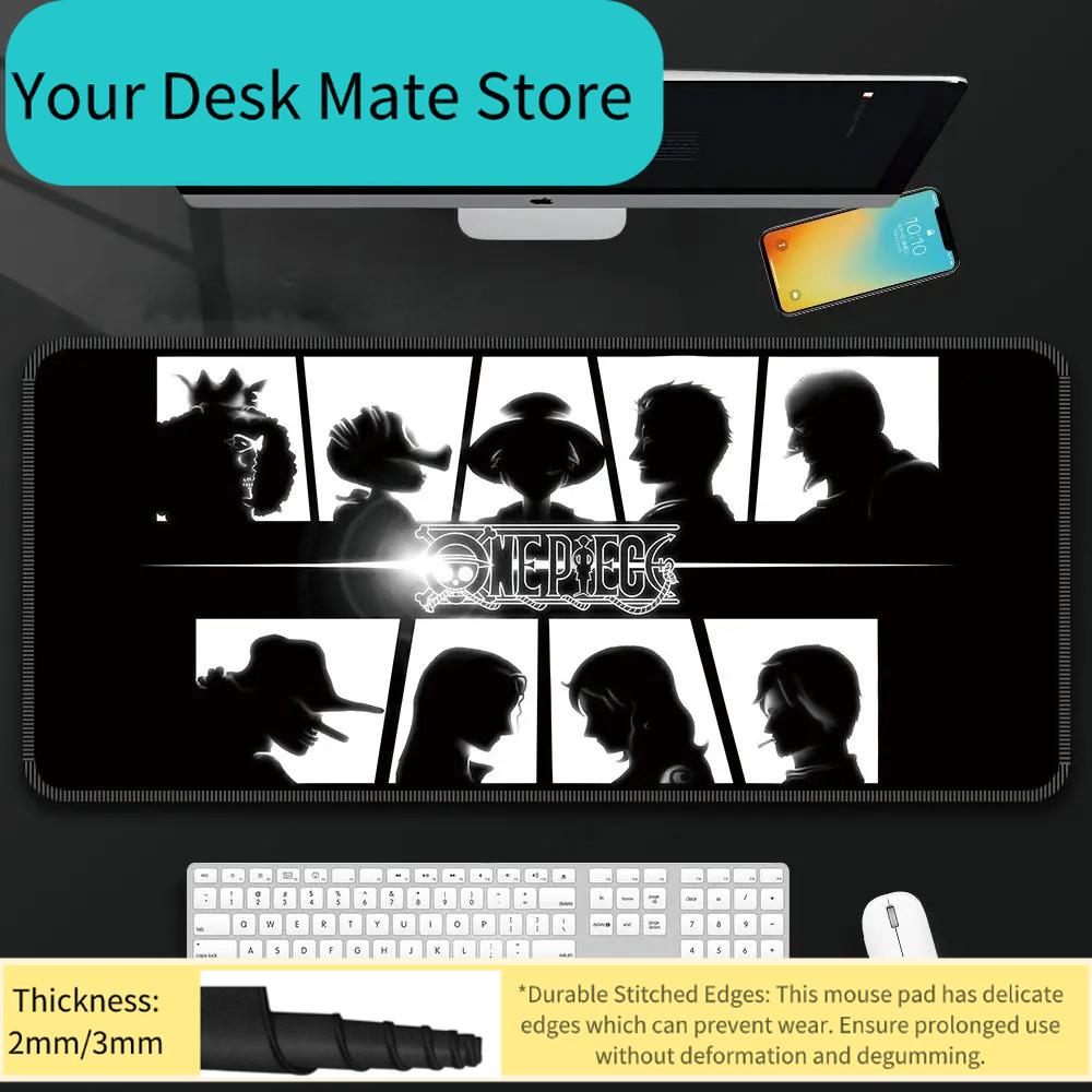 Boys ONE PIECE Leather Mouse Pad Oversized Boys Animation E-sports Game Keyboard Pad Luffy Computer Desk Pad Office Mouse Pad