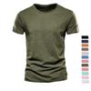 100% Cotton Men T-shirt Casual Soft Fitness Summer Thin T-shirts Men's Home Clothes O-Neck Short Sleeve Soild T Shirt for Men