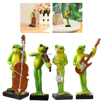 Tierstatue Vielseitige Geschenke mit stabiler Basis Froschstatue Ornament für Schreibtisch Eingangstisch Tischdekoration Hinterhöfe Außenbereich