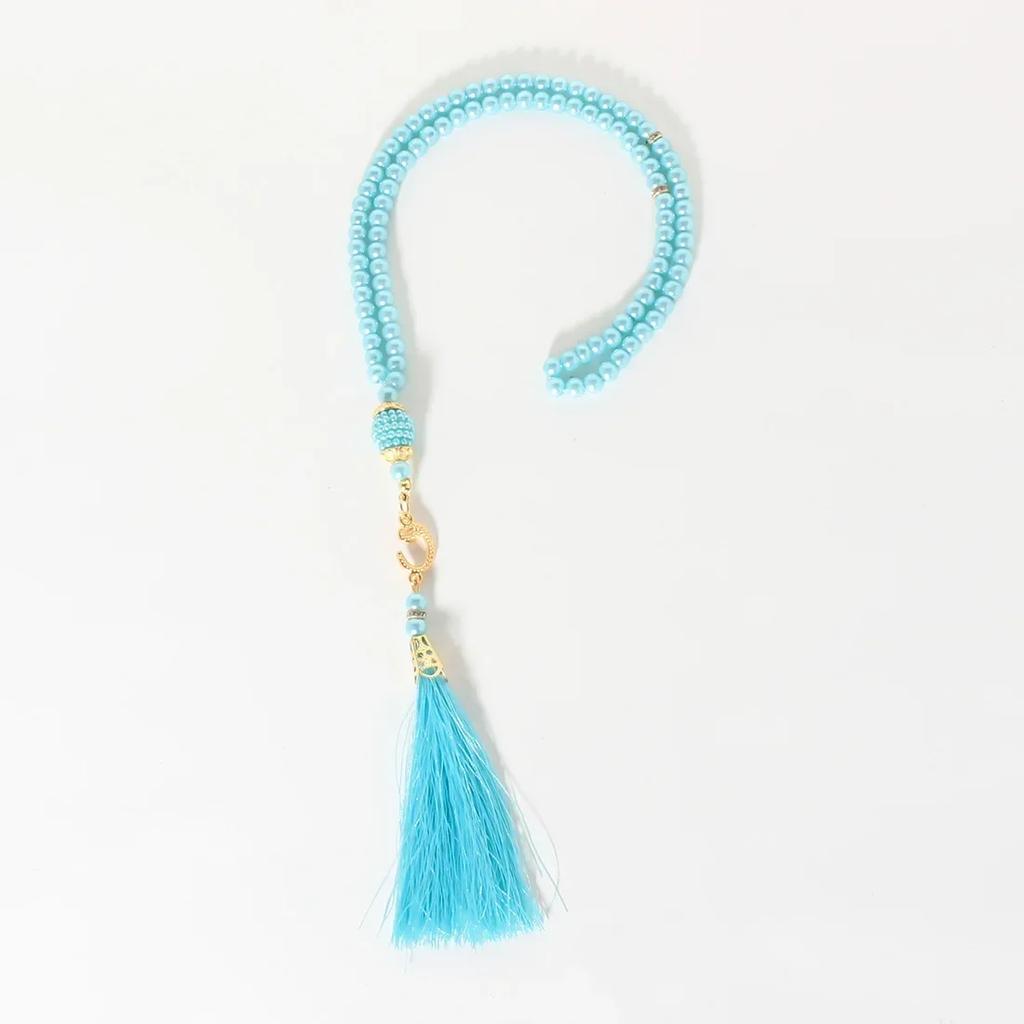 99 Muslim Prayer Beads and A Tassel Pendant, Typical of Middle Eastern Prayer Beads Bracelet