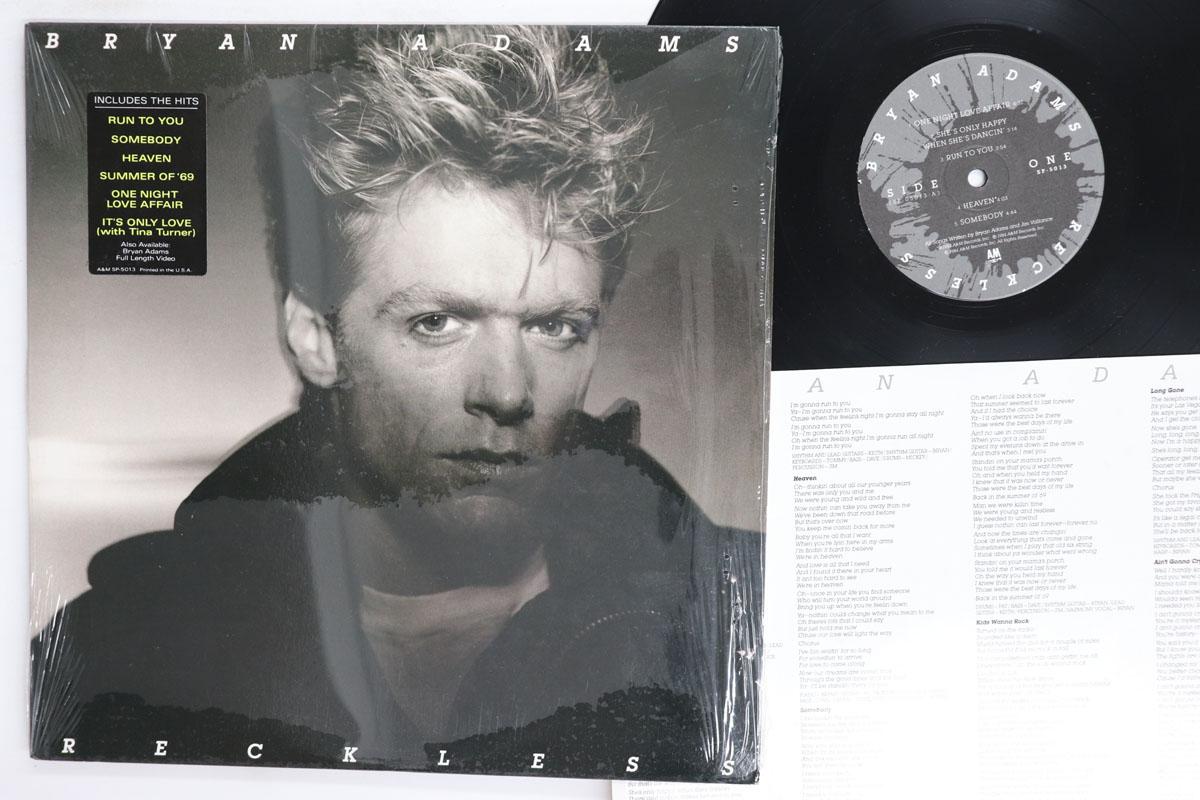 LP Record BRYAN ADAMS Reckless SP5013 AM 1984 US Rock Used