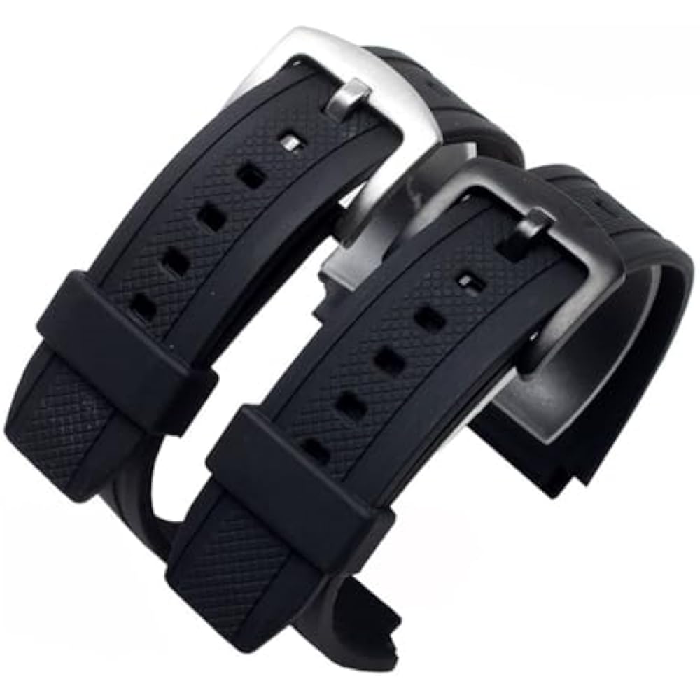 EF552 Black Silicone Rubber Sport Watch Strap Casio Edifice EF-552 Watch Band EF-552D Male Bracel...