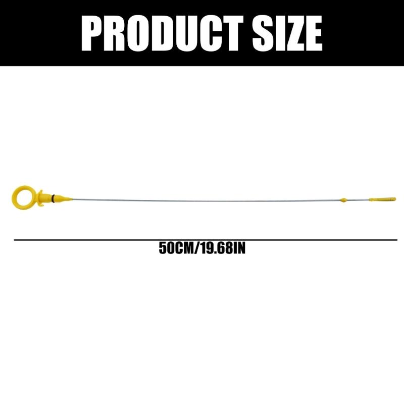 Engine Oil Measuring Dipstick 03L115611E, Single Replacement Part with Metal Blade and Yellow Handle for Vehicle Service Tasks Today
