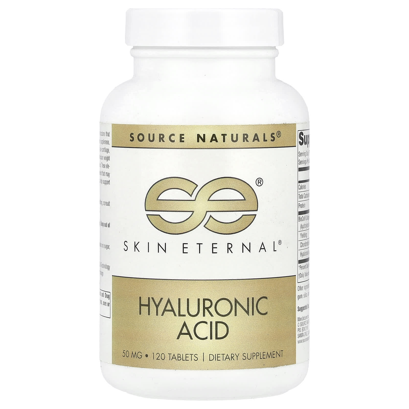 

Skin Eternal®, Hyaluronic Acid, 120 Tablets