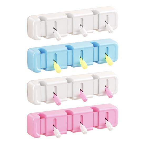 Toggle Switch Cable Holder Clip 3 Slots Self-adhesive Home Office Desk Phone Charging Data Cord Organizer Keeper Power Wire Management Clip