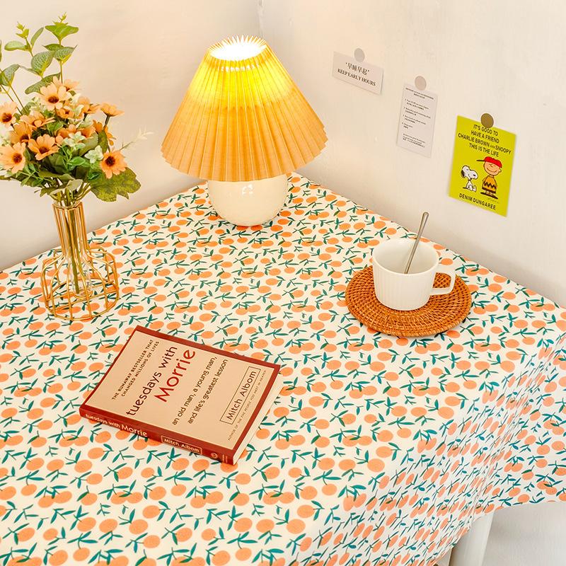 Small Fresh Student Flannel Tablecloth Desk Bedside Table Coffee Table Cover Cloth Photo Background Picnic Cloth