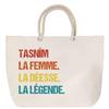 Rope Handle Beach Bag Tasnîm Goddess Legend Vintage Birthday Christmas Gift | Large Carry Bag &; Sport