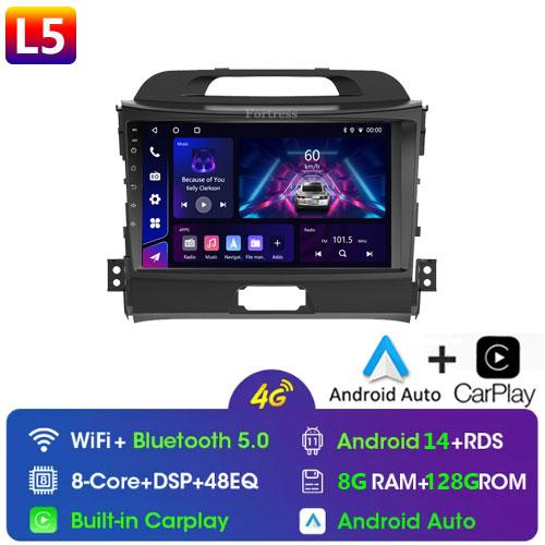 Fortress 5G WIFI Android Auto Radio 2 Din For KIA Sportage 3 2010-2016 Car Multimedia Video Player Autoradio Carplay 8 Core GPS