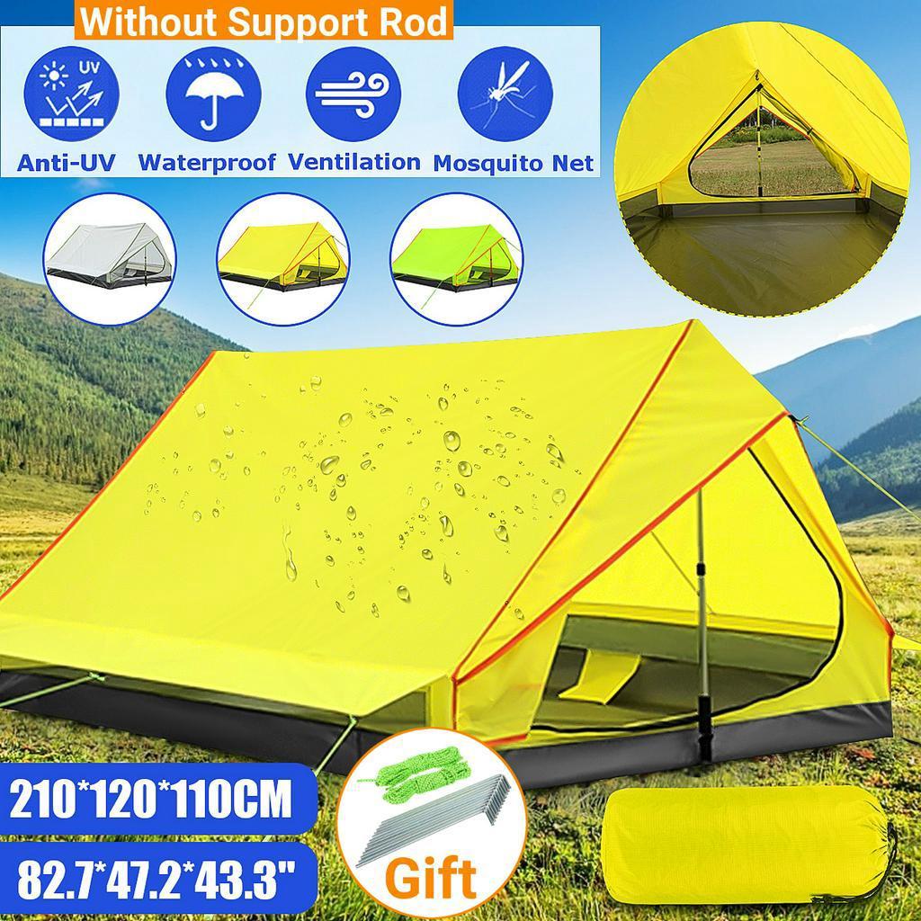 1-2 Person Outdoor Camping Tent Repellent Net Tent Backpacking Solo Camping Tents NEW Ultralight Summer Double Door Mesh Tent