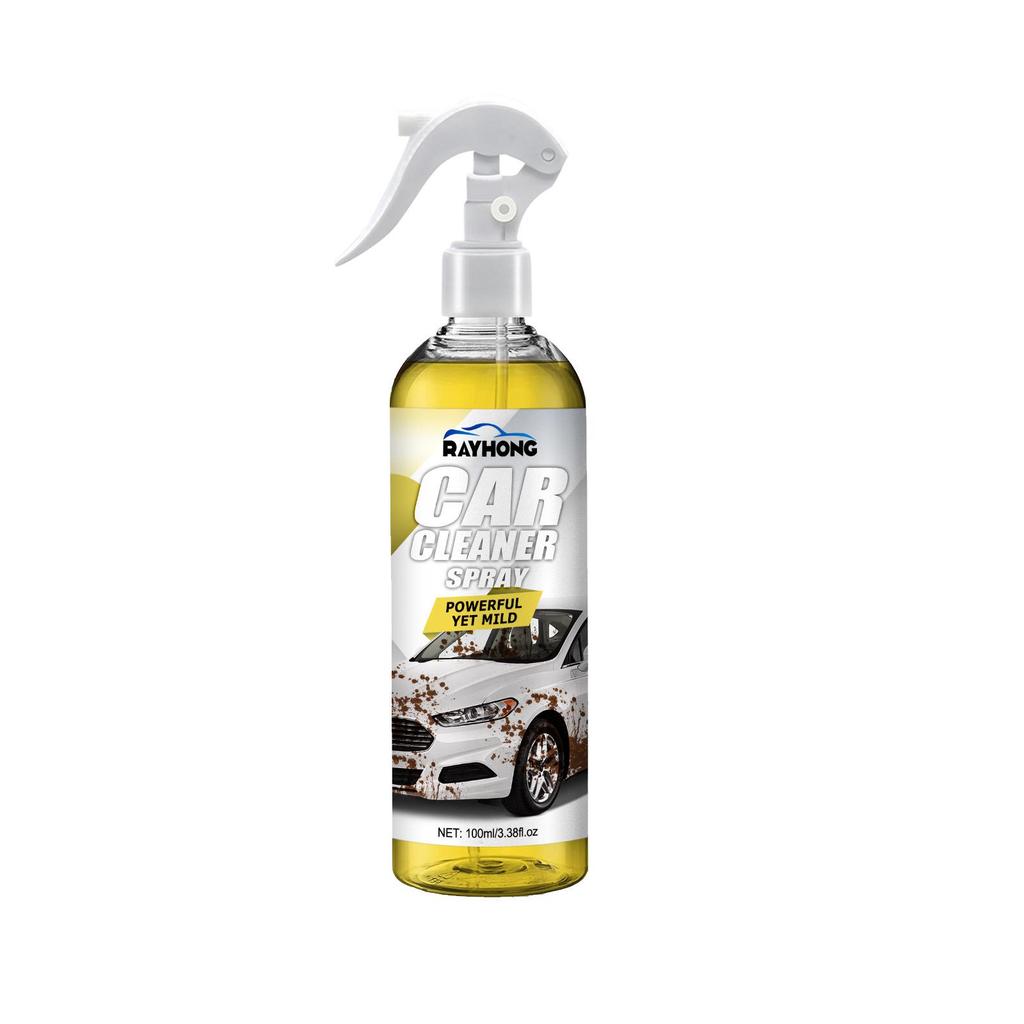 RAYHONG Bilrengjøringsspray 100ml Fjerner fett, støv og flekker Renser skånsomt billakk Flerbruksvedlikehold