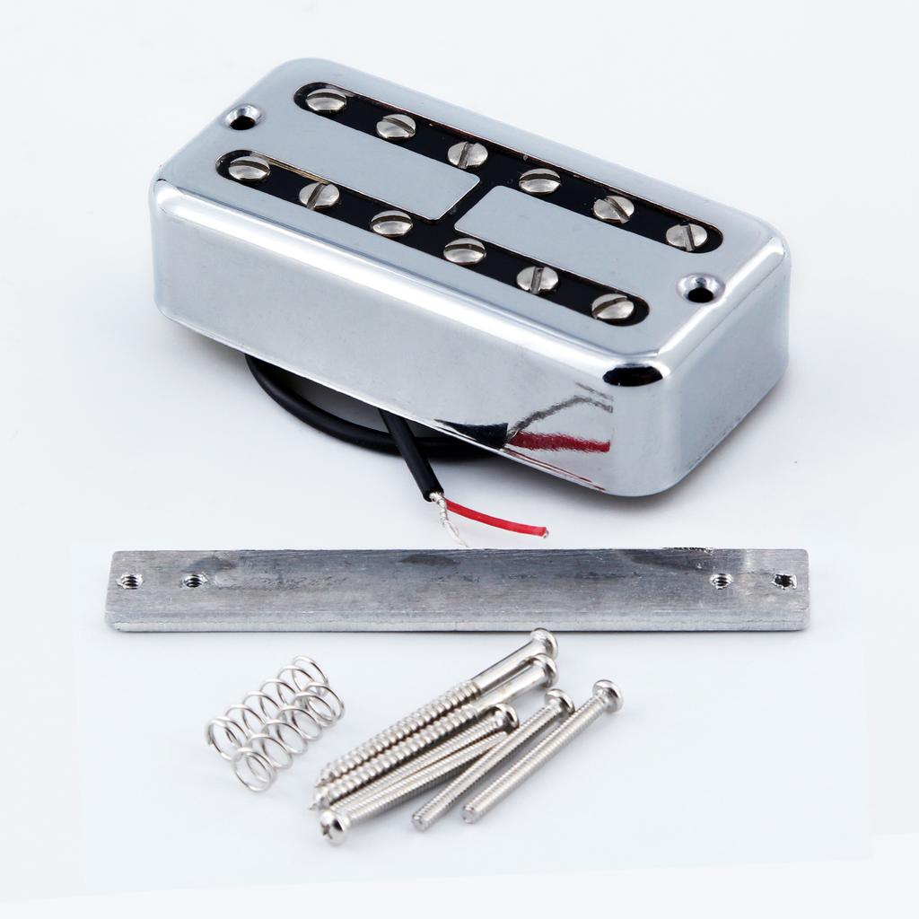 FLEOR Alnico II Electric Guitar Neck/Bridge Humbucker Pickup for FT Style Guitar, Chrome/Gold