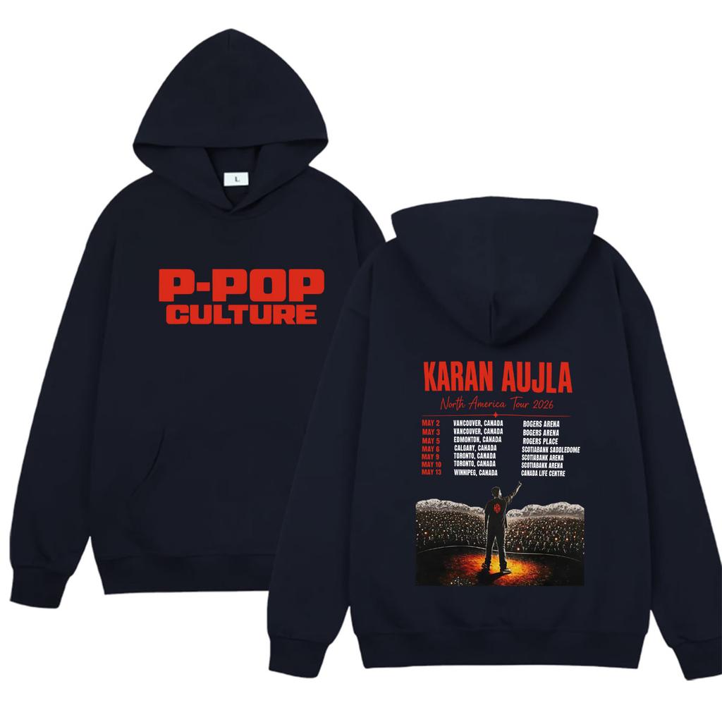 Rapper Karan Aujla P-Pop Kultur Album Tour Hoodies Herren Freizeit Frühling Herbst Fans Musik Lockere Sweatshirts Unisex