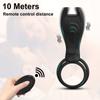 Vibrating Penis Ring with Remote Control for Men Couples Dual Cock Ring Delay Ejaculation Cockring Clit Stimulator Sex