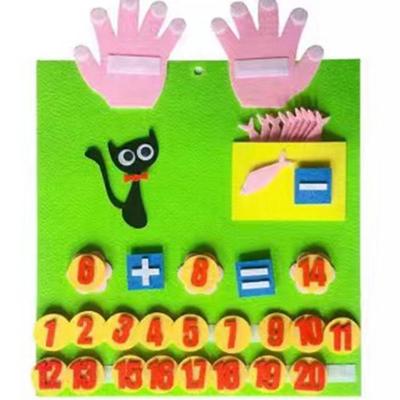 Kinder Cartoon Filz Mathe & Lernbrett: Kreatives DIY-Frühbildungswerkzeug