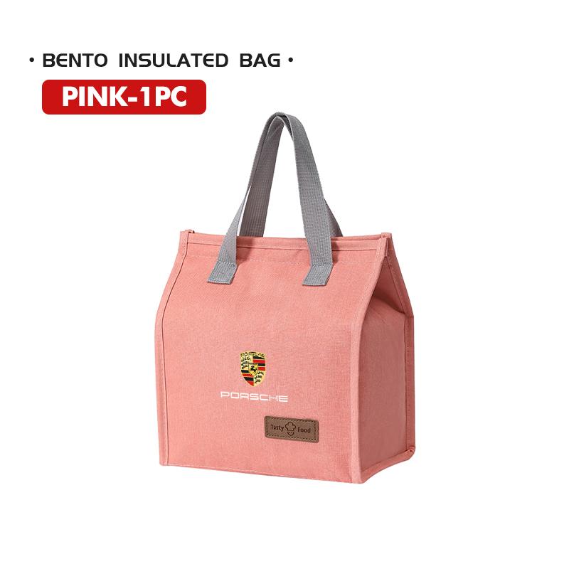 For Porsche Portable Oxford Lunch Bags Fresh Cooler Pouch Container Bag Cayenne Boxster Macan 968 Panamera 911 Carrera-GT 918