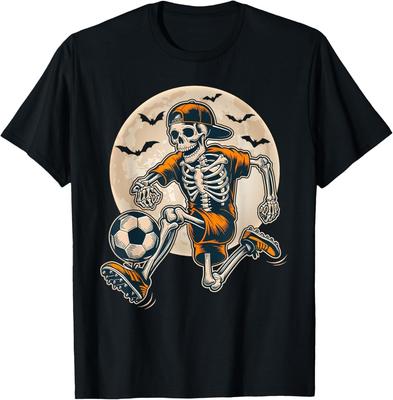 Funny Skeleton Soccer Men Boys Halloween Costume T-Shirt Mens Womens Tees Top Unisex T-Shirt Mens Womens Tees Top