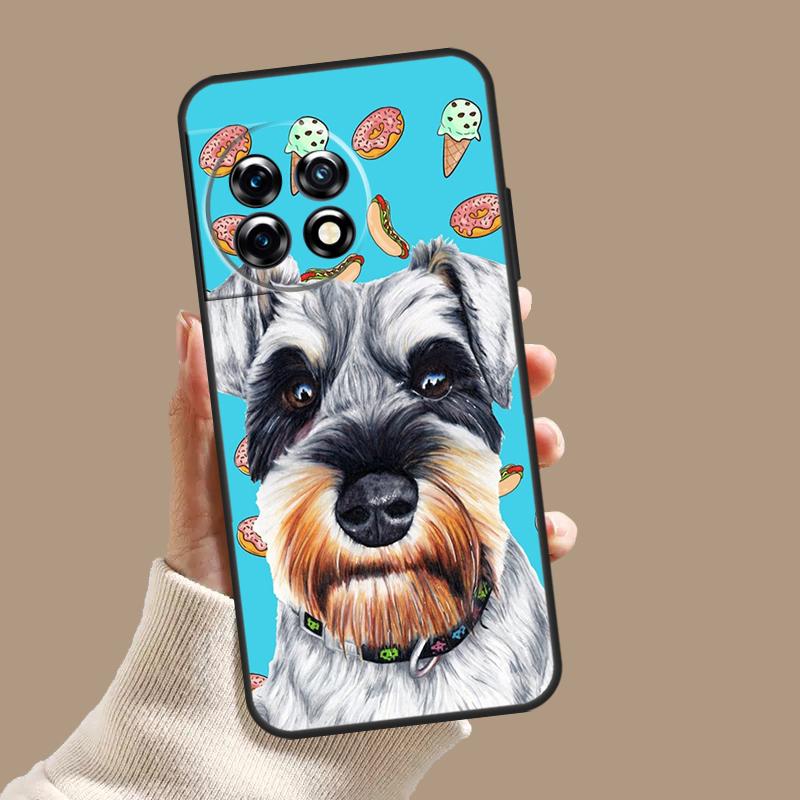 Hübsche Hunde Schnauzer Hülle Für OnePlus Nord 5 CE 3 4 Lite N20 N30 OnePlus 15 13 12 11 8 9 10 Pro 10T 13T 13R Abdeckung