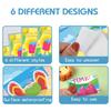 5 Sheets Summer Beach Party Stickers, Creative Chocolate Candy Labels for Decorations & Gifts