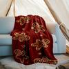 Christmas gingerbread man Theme Printed Blanket - Perfect for Couch, Bed, Travel & Outdoor Use | Machine Washable, Cozy & Durable.