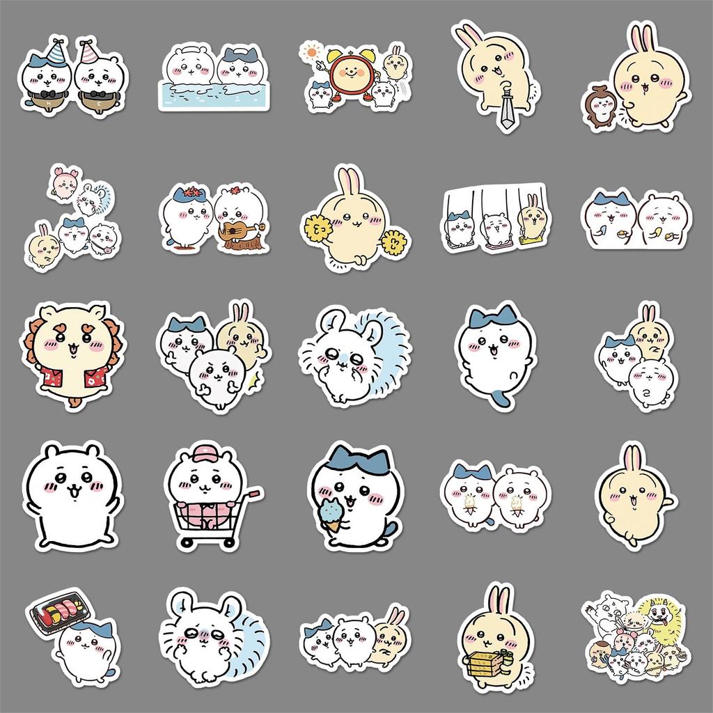 50 Chiikawa Anime Stickers: Waterproof, Cute Japanese Designs for Planners & Decoration