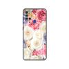 Černé TPU pouzdro pro Samsung Galaxy A50 50S A30S A10 A01 A11 A21S A31 A41 A51 A71 M21 M30S S10 LITE Červený motýl na květu růže