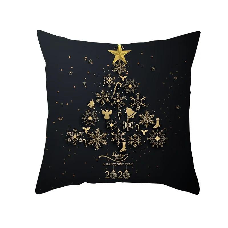 Christmas Themed Pillowcases Car Accessories Office Santa Claus Living Room Sofa Home Pillowcases