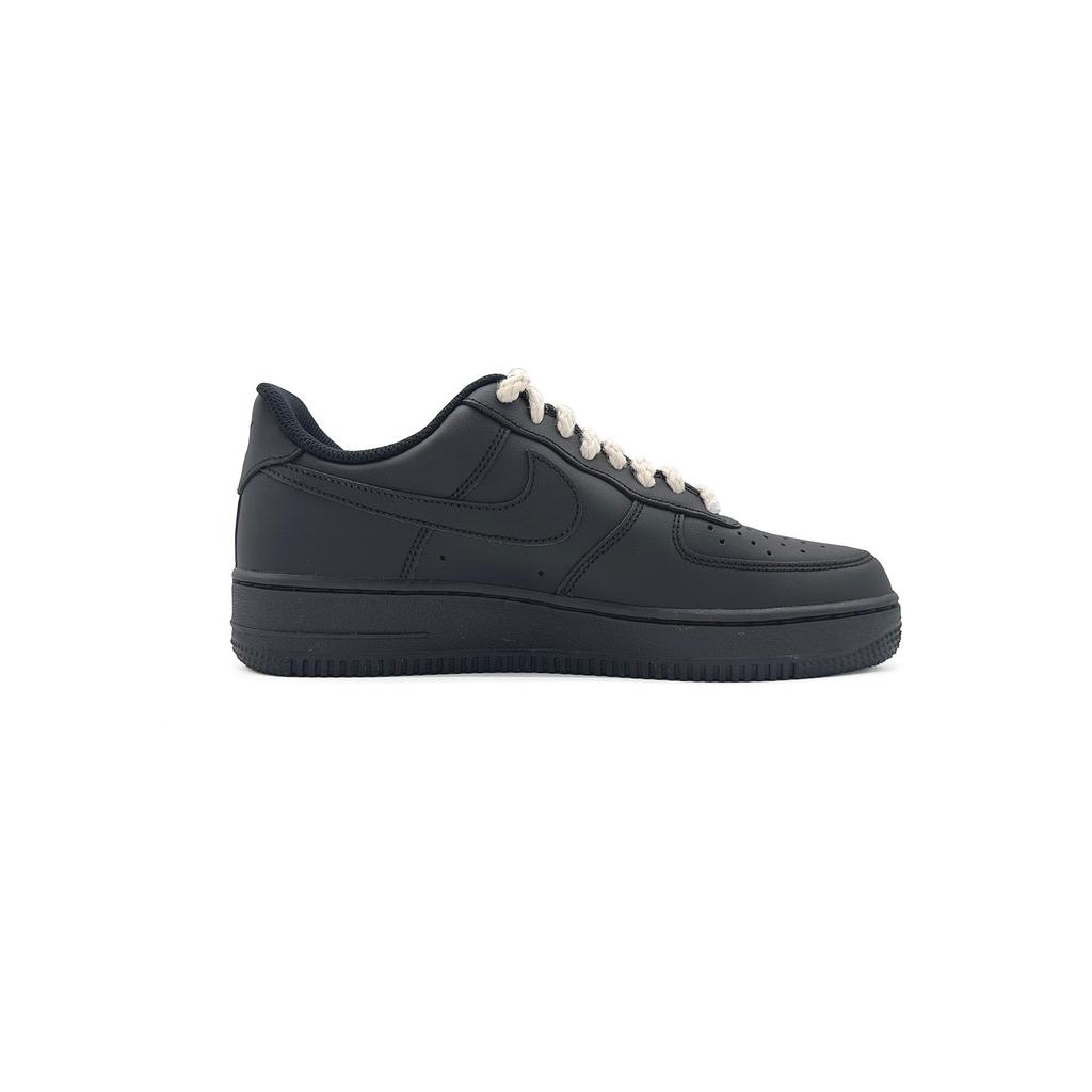 Nike Air Force 1 Leather Slip Resistant Abrasion Resistant Low top Skateboard Shoes Unisex Black White CW2288-001(Team505-)