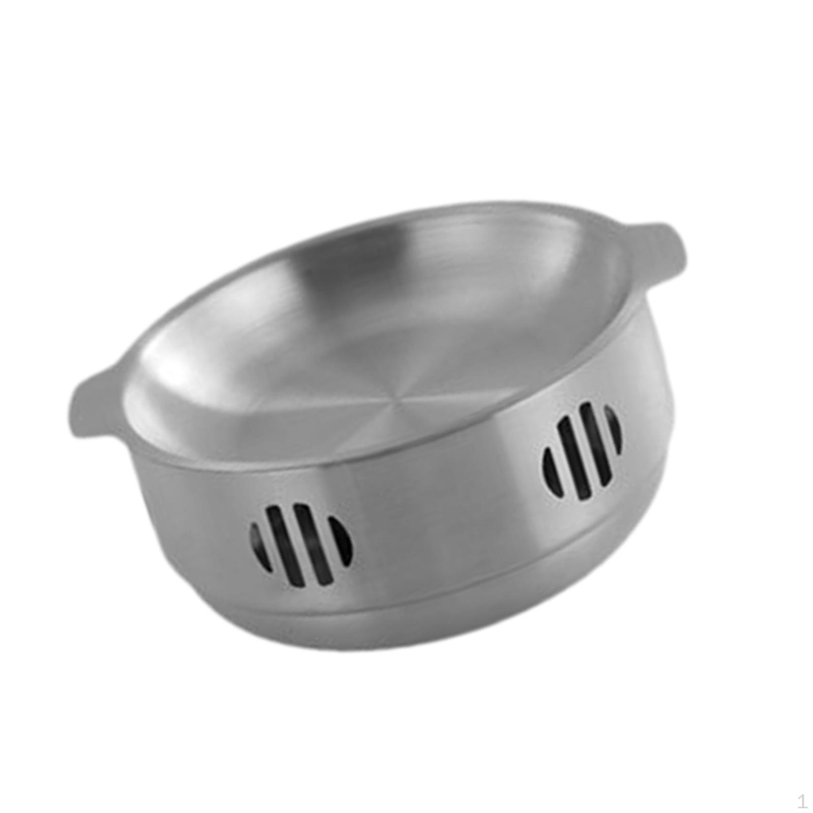 

Сухой горшок для разогрева барбекю Набэ Сковорода для кухни Пикник Кемпинг Ресторан серебряный